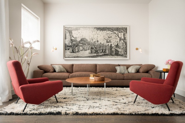 Contemporary Living Room by The Office of Charles de Lisle