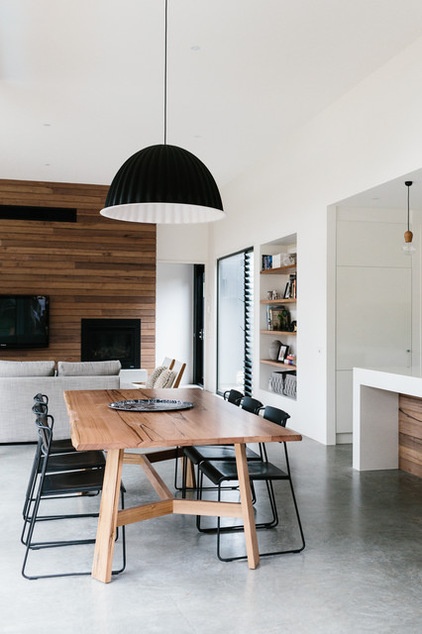 Contemporary Dining Room by Altereco Design