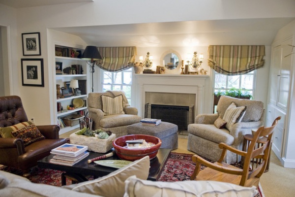 Traditional Living Room by Katherine Robertson Photography