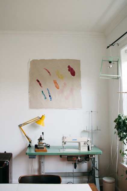 Eclectic Home Office by A Darling Felicity Photography