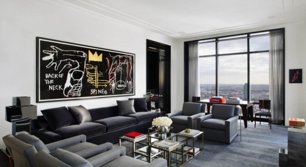 Contemporary Living Room by Robert Granoff