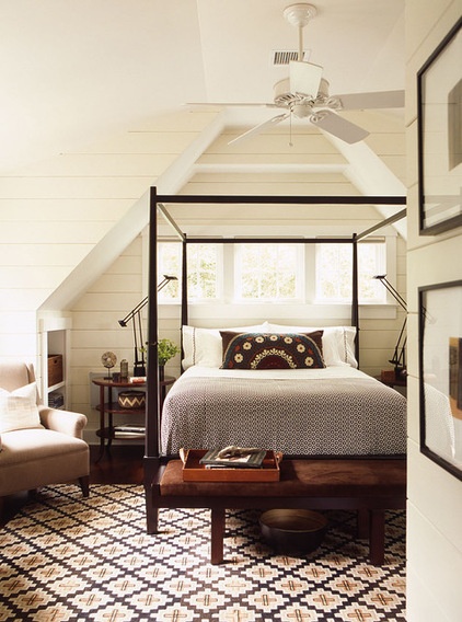 Beach Style Bedroom by David Mitchell Interior Design