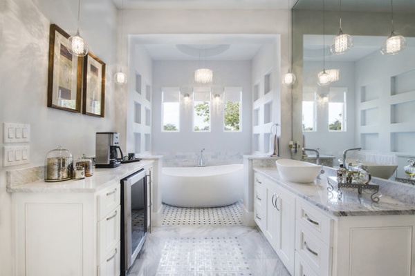 Transitional Bathroom by Robare Custom Homes