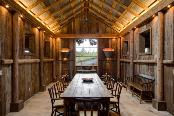 Farmhouse Dining Room by Paul Kelley Architect