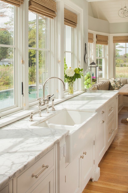 Beach Style Kitchen by Connecticut Stone