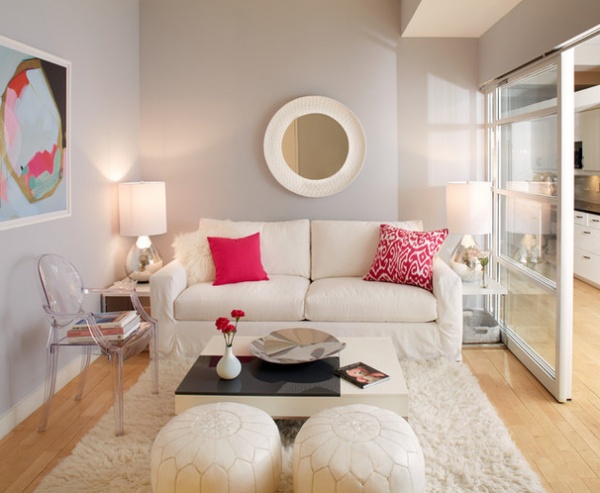 Transitional Living Room by Tara Benet Design