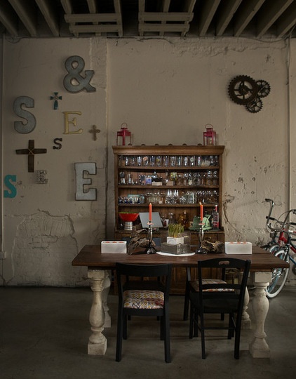 Eclectic Dining Room by The Phoenix Photography