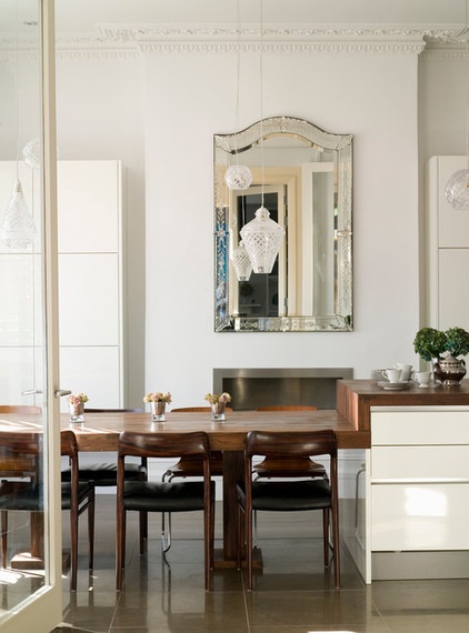 Contemporary Dining Room by annie stevens designs ltd