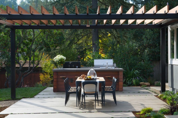 Contemporary Patio by Laura Martin Bovard