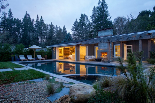 Contemporary Pool by Laura Martin Bovard