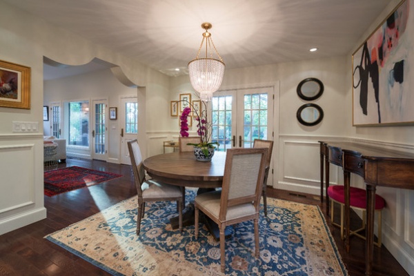 Transitional Dining Room by Lucy Call