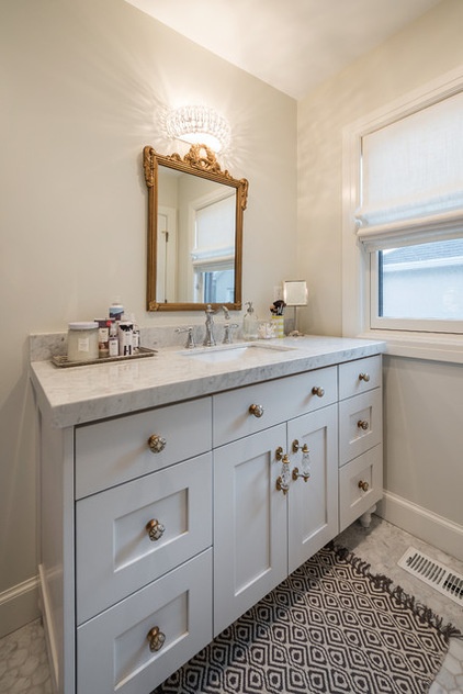 Transitional Bathroom by Lucy Call