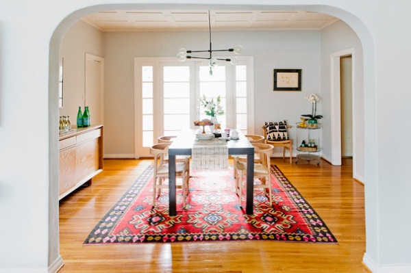 Eclectic Dining Room by Jennifer Muirhead Interiors