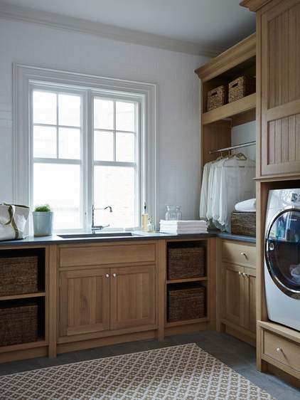 Beach Style Laundry Room by Cronk Duch Architecture