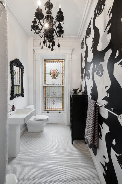 Eclectic Bathroom by Tamara Eaton Design
