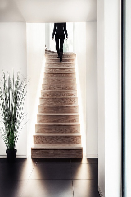 Contemporary Staircase by Martin Gardner Photography