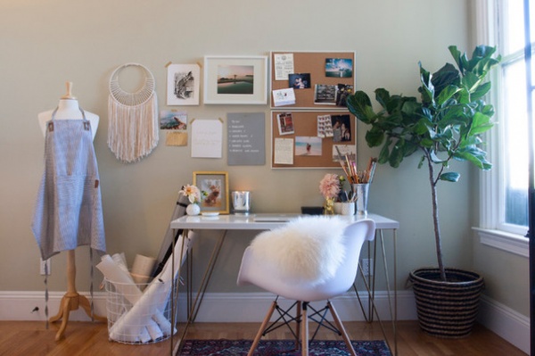 Eclectic Home Office by Le Michelle Nguyen