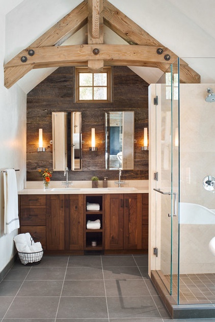 Rustic Bathroom by Structural Associates