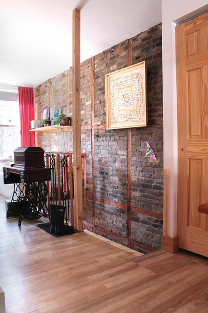 Transitional Dining Room by Esther Hershcovich