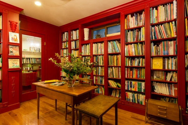 Traditional Home Office by Brian Sawazaki Photography