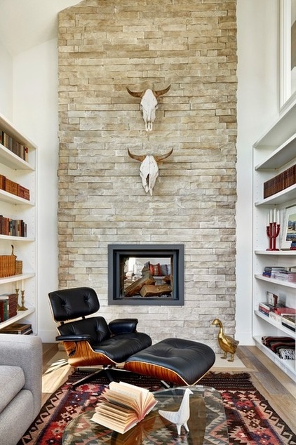 Contemporary Family Room by elena del bucchia DESIGN