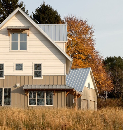 Farmhouse Exterior by BrightBuilt Home