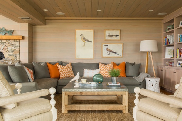 Beach Style Living Room by Vani Sayeed Studios