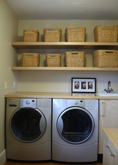 Eclectic Laundry Room by Teness Herman