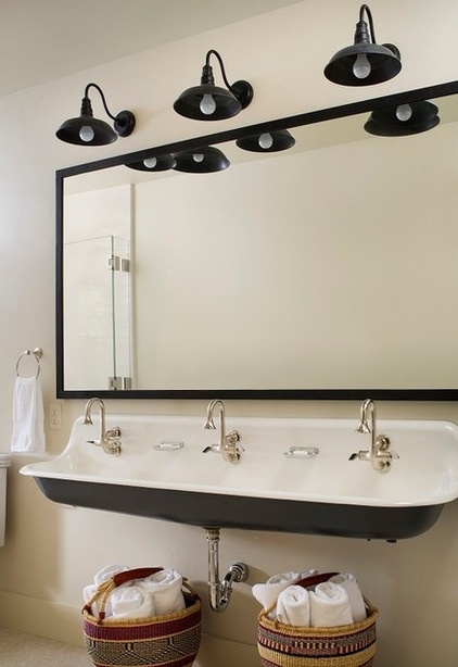 Rustic Bathroom by Massucco Warner Miller Interior Design