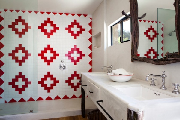 Southwestern Bathroom by Suzan Fellman LLC