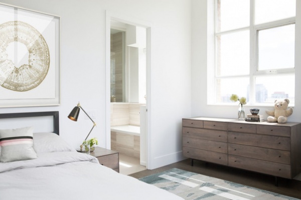 Transitional Bedroom by Croma Design Inc