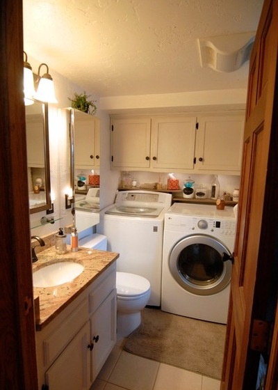 Shabby chic Laundry Room by Brenda Olde