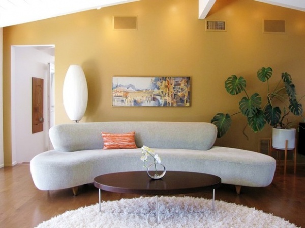 Midcentury Living Room by Tara Bussema - Neat Organization and Design
