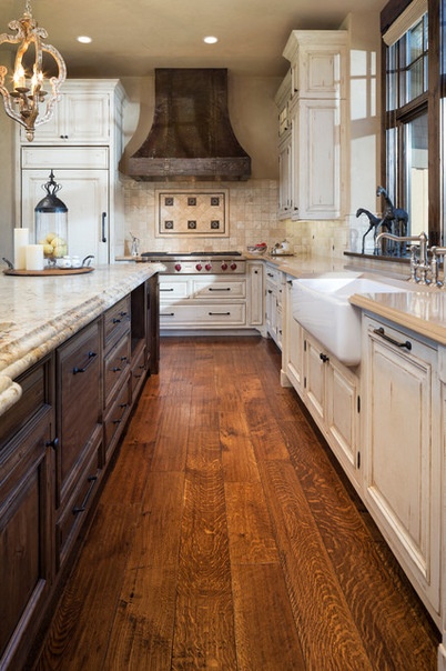 Rustic Kitchen by Kyle Hunt & Partners, Incorporated