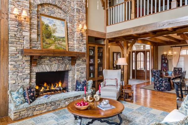 Traditional Living Room by Dianne Davant and Associates