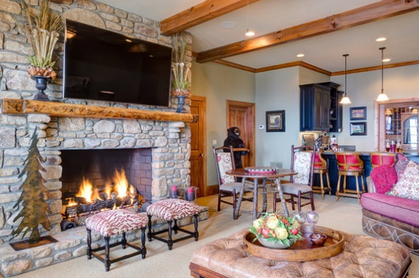 Traditional Family Room by Dianne Davant and Associates