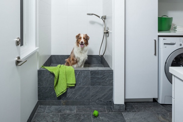 Contemporary Laundry Room by Hamish Murray Construction, Inc.