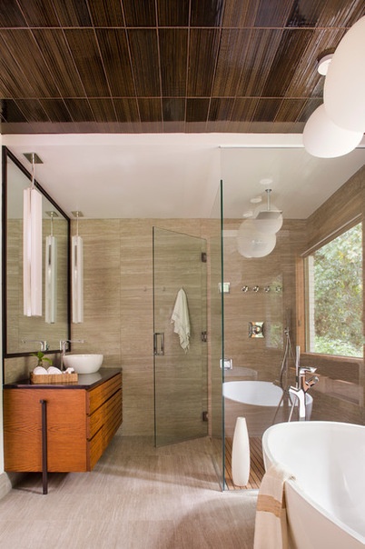 Modern Bathroom by Rabaut Design Associates, Inc.