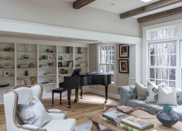 Farmhouse Family Room by Sellars Lathrop Architects, llc