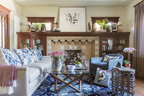 Traditional Family Room by Leslie Harris-Keane Interior Design