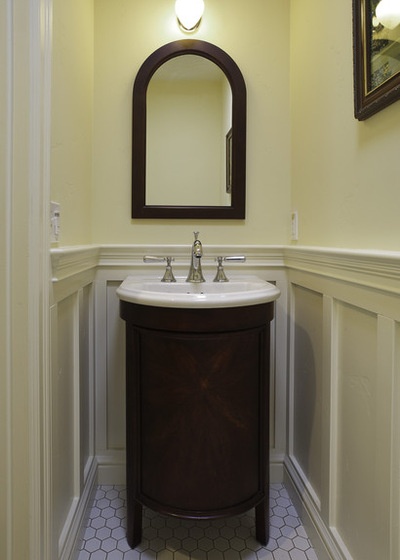 Craftsman Powder Room by Mahoney Architects & Interiors