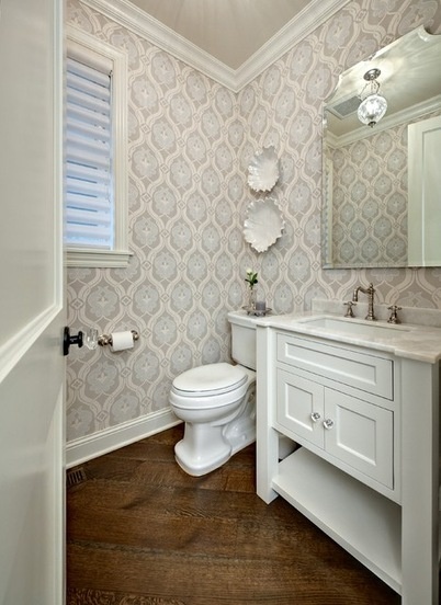 Traditional Powder Room by Design By Lisa