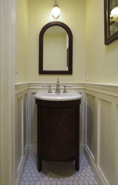 Craftsman Powder Room by Mahoney Architects & Interiors