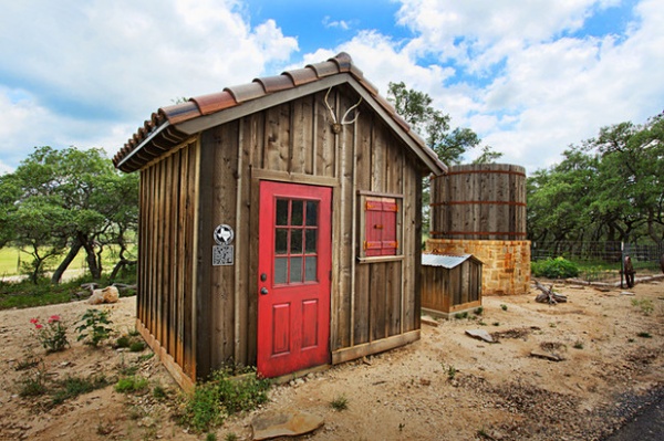 Mediterranean Garage And Shed by Jim Boles Custom Homes