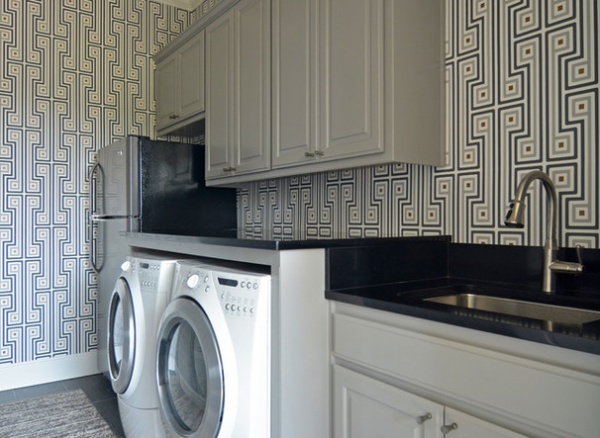 Eclectic Laundry Room by Sarah Greenman