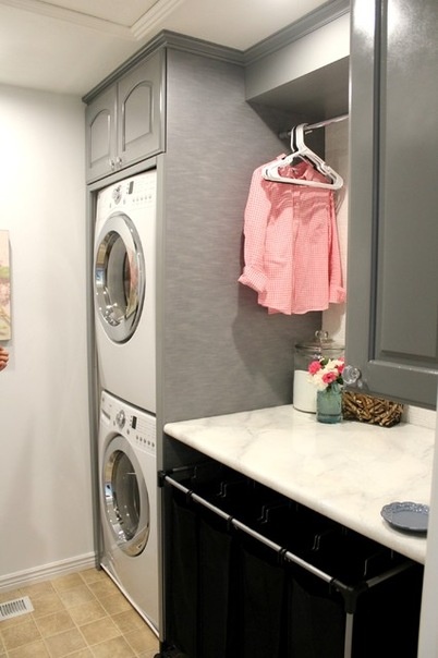 Transitional Laundry Room