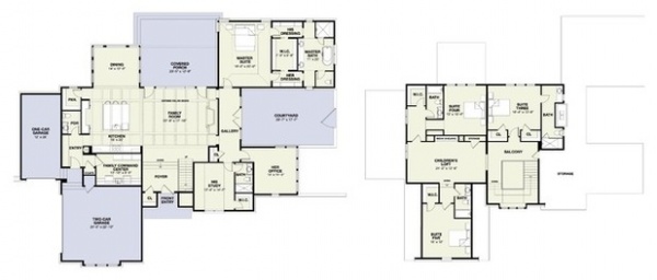 Transitional Floor Plan HT: New Old Welsh House