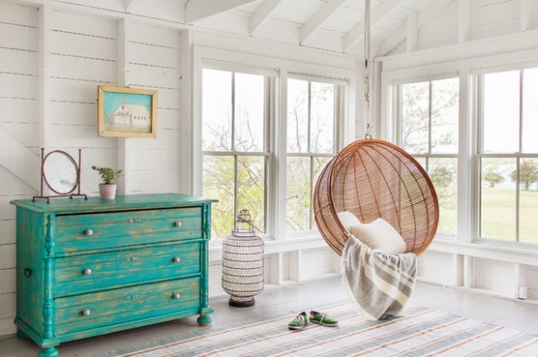 Beach Style Bedroom by Sean Litchfield Photography