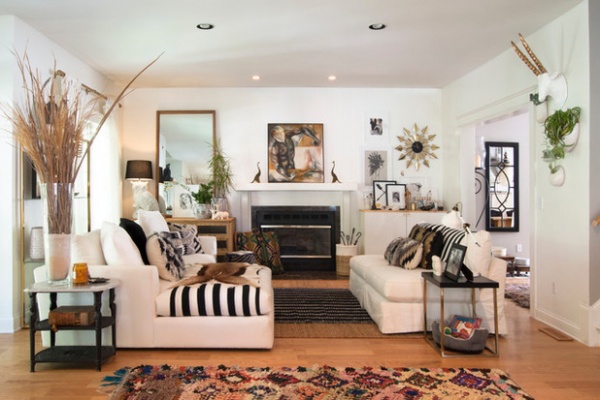 Eclectic Living Room by Adrienne DeRosa