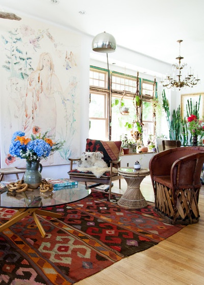 Eclectic Living Room by A Darling Felicity Photography